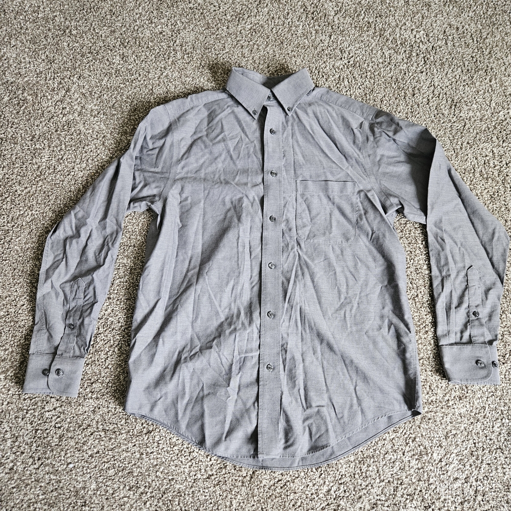 Roundtree & Yorke Men's Gray Dress Shirt